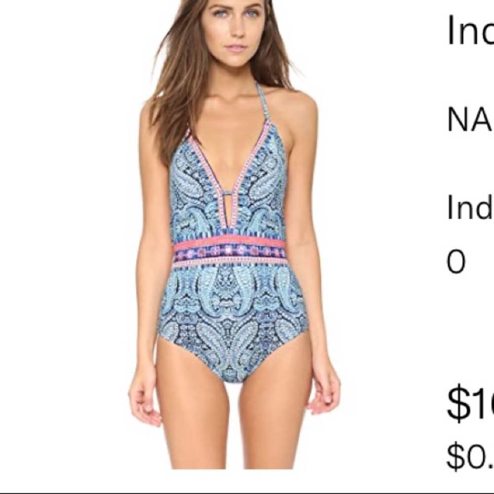 Nanette Lenore Indigo Paisley Goddess One Piece
